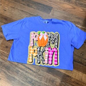 Comfort Colors Blue Pumpkin Graphic Tee